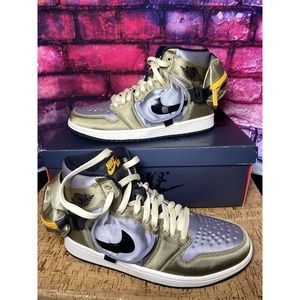 Size 8 - Jordan 1 Retro High OG Utility Olive With Box , Bag And Extra Strings